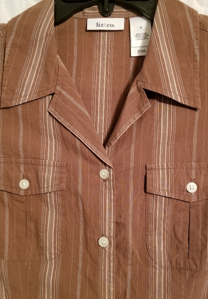 2/$10 Beautiful, Brown Summertime Blouse!